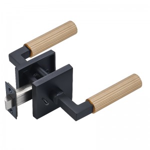 S7132高品質のモダンスクエアドアロック、ヘビーデューティモダンなナーレルデザインドアレバーハンドル