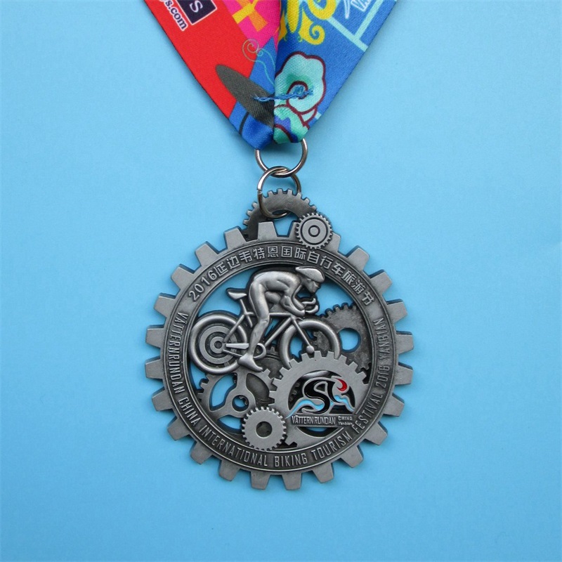 カスタムメダリオンネックレスサイクリングメダル3D立体メダル