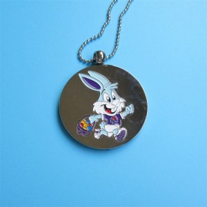 子供のためのカスタムメダルレースかわいいデザインラビットビーズネックレスキッドメダル