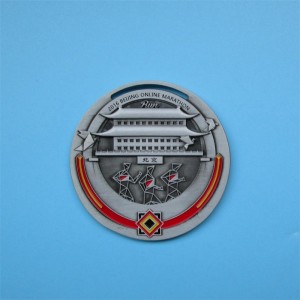 カスタムロゴアンティークデザイン3Dメタルカラフルメダルマラソンメダルフィニッシャー2016