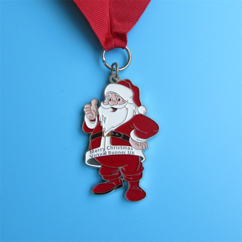 無料のプロのデザインクリスマスメタルギフトスノーマンメダリオンペンダントスポーツメダル