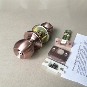 2501ベッドルームとバスルーム用のプライバシードアノブ、インテリアキーレスボールドアロック - アンティーク銅