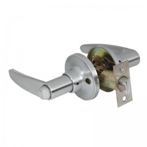 7302プライバシードアハンドル取り外し可能なラッチプレート、ベッドルームとバスルーム用のすべての金属ドアレバーロックセット