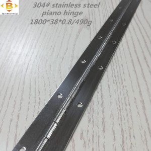 標準サイズの長いヒンジ304#72 ’’ステンレス鋼ピアノヒンジ連続列キャビネットピアノヒンジ