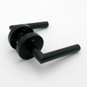 R7505ドアハンドルブラック、プライバシードアレバーベッドルームバスルーム用のインテリア、コンテンポラリースリムモダンデザインヘビーデューティドアレバー