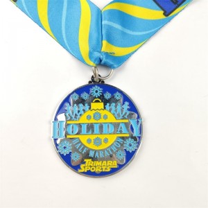 ゴールドシルバーとブロンズメダルのカスタムメダルギフトのクリスマス