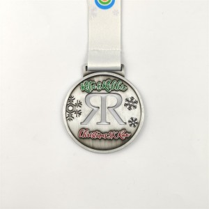 ゴールドシルバーとブロンズメダルのカスタムメダルギフトのクリスマス