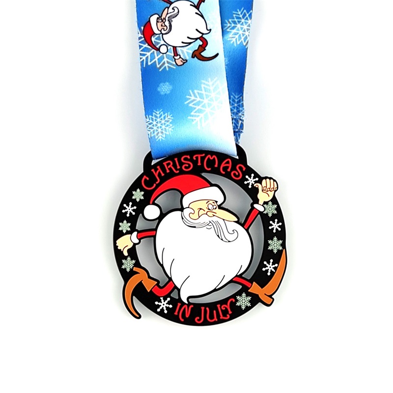オーダーメダルサンタランニングメダルカスタムメダルギフトクリスマスメタルメダル