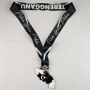 カスタムパーソナライズされた大名誉賞メタル3Dゴールドメッキスポーツレースメダル