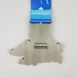 都市企業イベント賞の記念メダル亜鉛合金キャスティングマップ