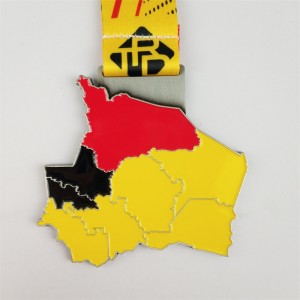 レーザーあなた自身のロゴ3Dメタル賞ODMゴールドシルバーとブロンズメダルのギフト