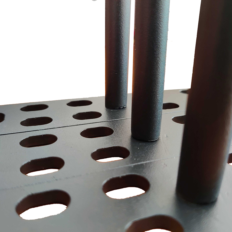 取り外し可能なサポートロッド付きの高品質のブラックパウダースプレースチールフローティングブラケット