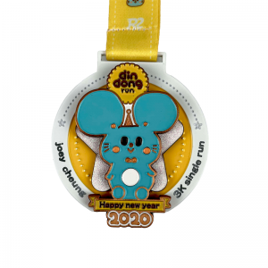 カスタムメダルエナメルランニングメダルホルダー