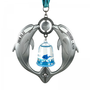 アンティークメダルリベンデザインゴールドメッキメダルサークルチャーム