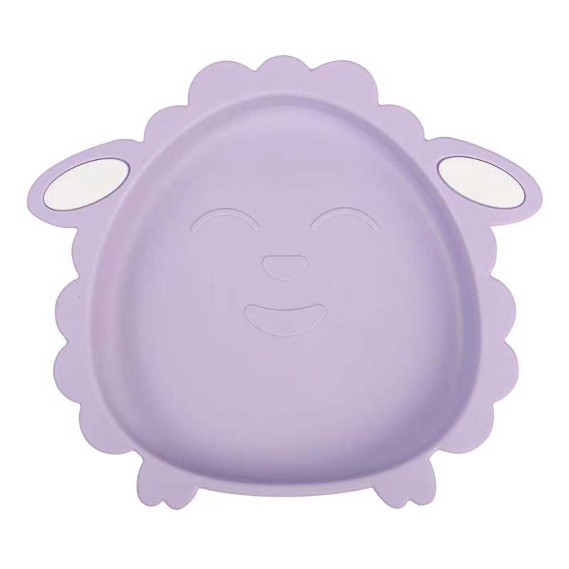 赤ちゃんの食器羊の食品グレードシリコンソフトベビーフィーチングボウル幼児用プレート用の非BPAディナーシリコン給餌プレート