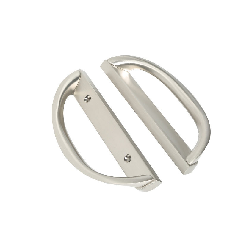 スライドパティオドアハンドルセット、D形状、非キー（3-15/16”ホール間隔）