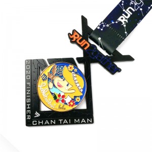 ギャグ卸売カスタムロゴデザインメタルアロイランニングマラソンスポーツ名誉メダル