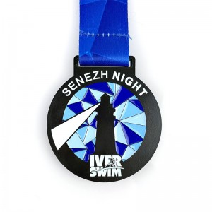 カスタムメタルサークル形状エンボスデザインエナメルメダル