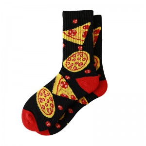 カスタムプライベートレーベル通気性スポーツ吸収クルーサイクリング靴下自転車の靴下