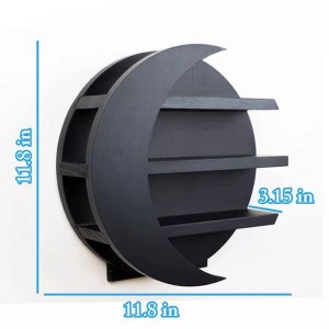 ムーンホルダーウォールまたはデスクトップシェルフエッセンシャルオイルホルダークリスタルホルダー