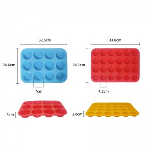 ノンスティックシリコンマフィンパン - マフィンとカップケーキ用の金型、シリコンベーキング型、ケトベーグルを焼くための12個のホールドーナツ型、パーティーやフェスティバルに不可欠なツール。