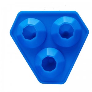 3ホールシリコンダイヤモンドアイストレイダイヤモンドシリコーン金型トレイウイスキーバス爆弾、キャンディー、ソープ、DIYクラフト、食器洗い機の安全、再利用可能