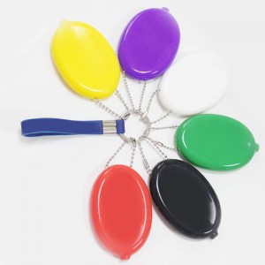 シリコンオーバルコインパースコインバッグ、男性/women \\\\ \'sチェーン付きのバッグ、フードグレードのシリコーンバッグ、環境に優しい、防水性