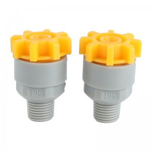 PPプラスチッククイックリリースと解体スプレーノズル工業用VEEジェットノズルフルコーン&フラットファンパターンスプレー