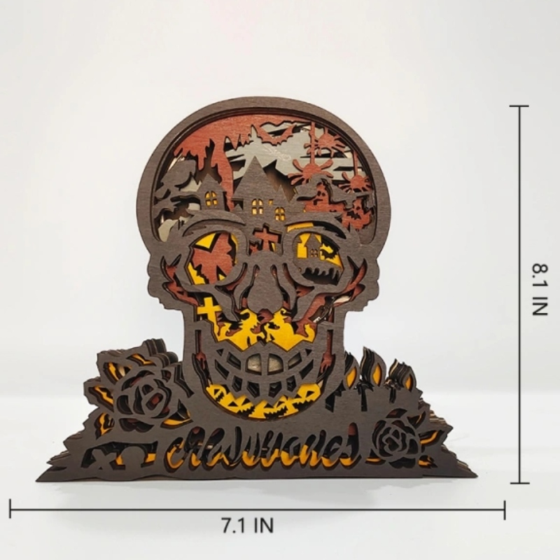 3Dスケルトン木製クラフトの装飾