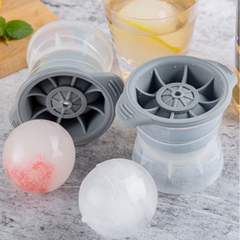 ウイスキー、カクテル、飲み物の氷型に適した大きな球状の氷型、再利用可能で掃除が簡単で、BPAフリー