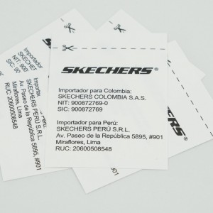 織りラベル衣服洗浄水ラベル、シルクスクリーン印刷、織りラベル