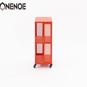 Onenoe Home Modern Furniture Metal Metal Lemovable Shelvingファイリングキャビネット本棚キャビネットソリッドフレームオーガナイザーストレージキャビネット3層
