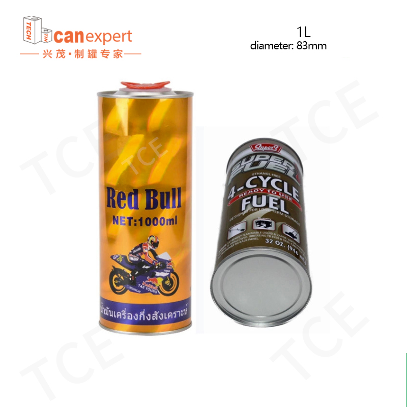 新しいスタイルの円筒形の機械潤滑油ブリキ缶缶缶0.28 mm金属缶缶用エンジンオイル