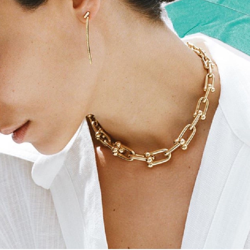 太いチェーンネックレス女性ヨーロッパと米国のinsig