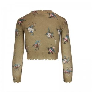 卸売ファッションスタイルのデザイナープルオーバー長袖セーター