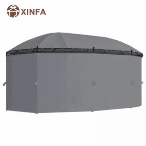 ジャルディンアーチズガゼボアルミニウムパーゴラガゼボアウトドアアルミニウムラグジュアリーアウトドアテントのためのパーティー