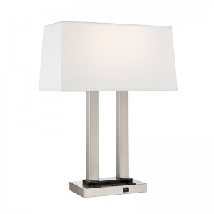 客室のダブルナイトスタンドテーブルランプ