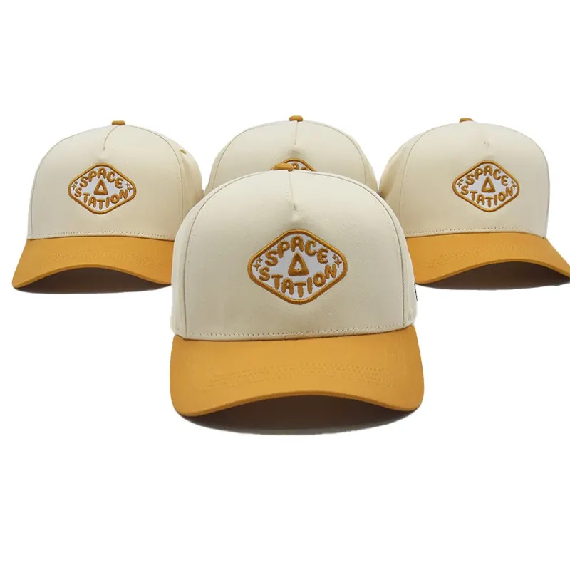 カスタマイズされた卸売5/6パネル構造化された野球帽子帽子カスタム刺繍ロゴ野球帽