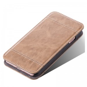 Apple本物の革の電話保護ケース、左右のフリップカードスロット電話ケース、ゼロウォレット電話ケース、iPhoneレザーケース