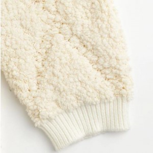 カジュアルソフトタッチロングスリーブクルーネックの女性セーター