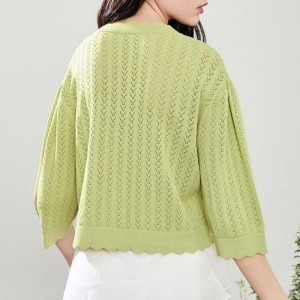 女性のためのカーディガンニットウェアとの夏のファッション