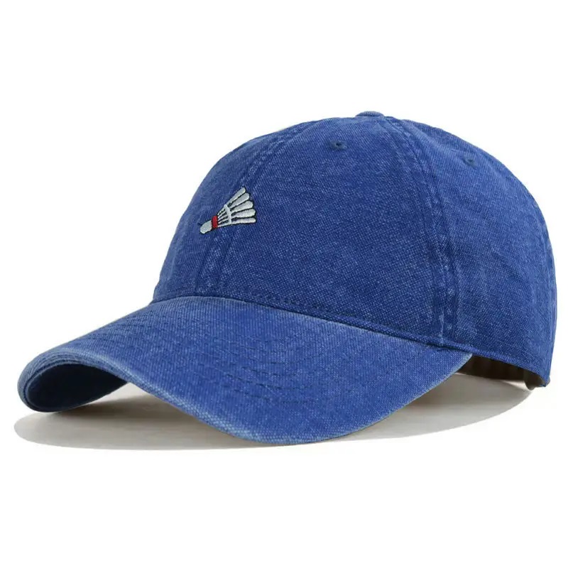 卸売カスタム刺繍デニムデニムスポーツ野球帽をロゴ6パネルトラッカーハット