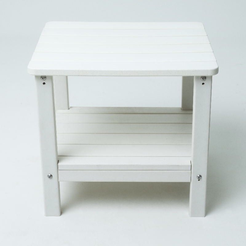 白い色の屋外サイドテーブル