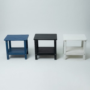 白い色の屋外サイドテーブル