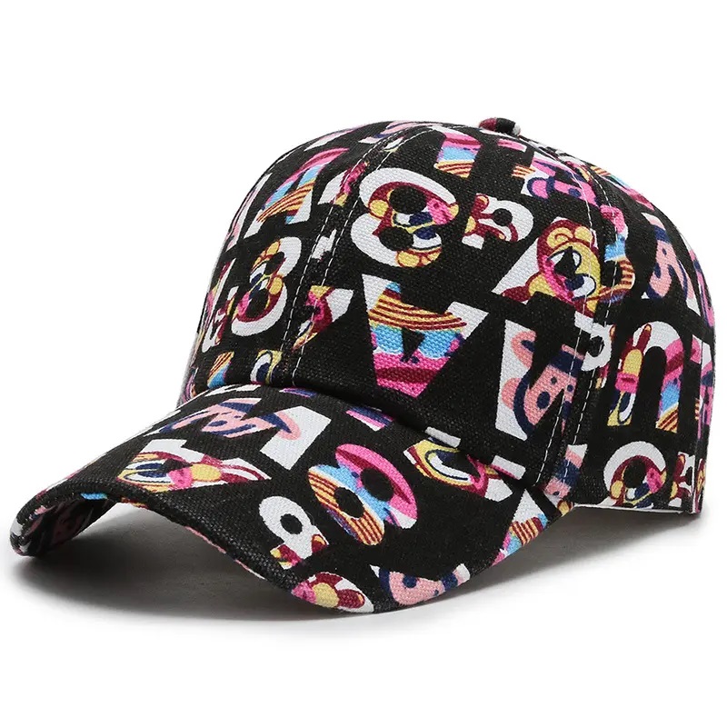 新しい手紙6パネルの帽子スナップバックスポーツキャップ男性の女性のための野球綿平地の帽子