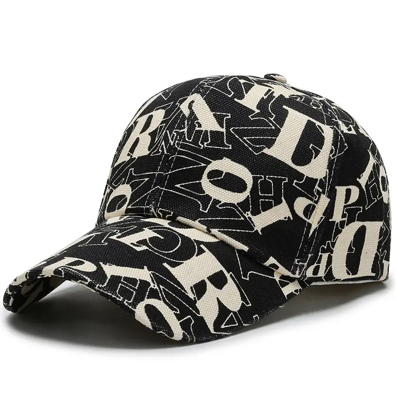 新しい手紙6パネルの帽子スナップバックスポーツキャップ男性の女性のための野球綿平地の帽子