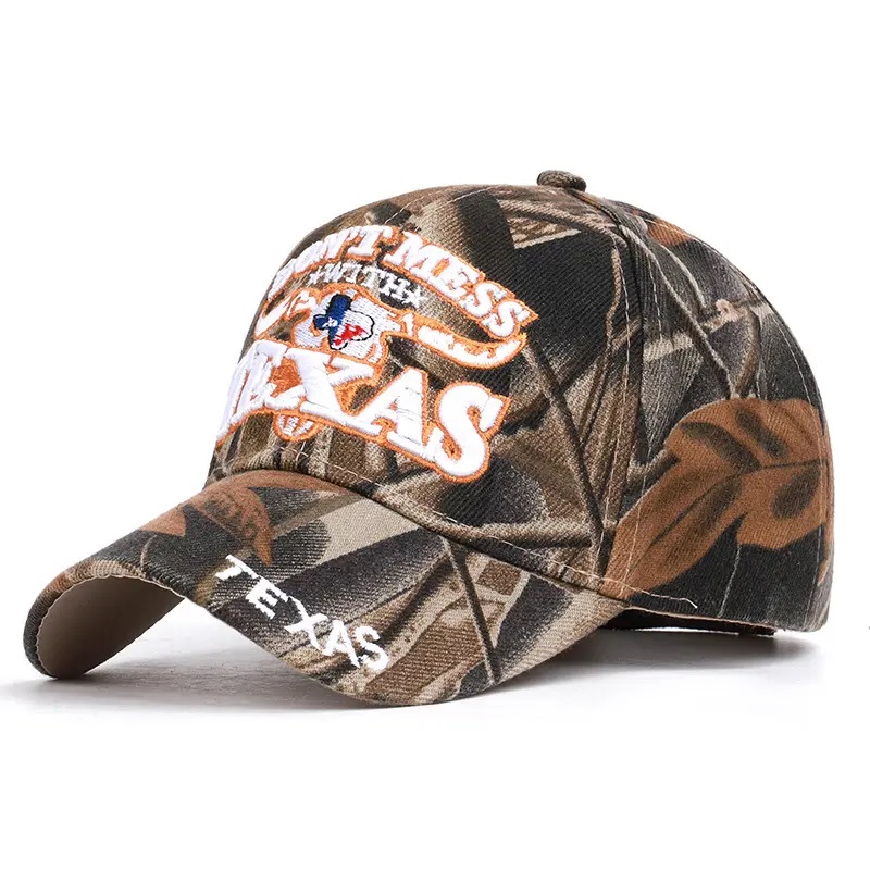 卸売メンズテキサスフラッグ観光レンジャーサファリカモ戦術的カモフラージスナップバック野球キャンプのための野球帽