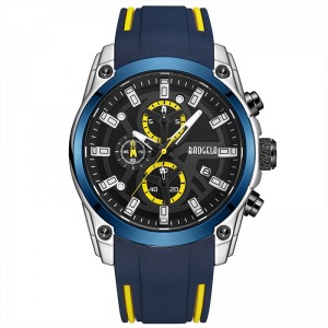 Baogela Men \\\\ \'s Military Sport Watchs Men Waterproof Fashion Blue Silicone Strap Wristwatch Man Luxury Top Brand Luminous Watch 22705