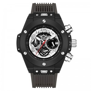 Baogelaブランドフル透明な時計豪華なメンズウォッチファッションスポーツリロジクリエイティブメンズ女性クロノグラフクォーツウォッチ20013