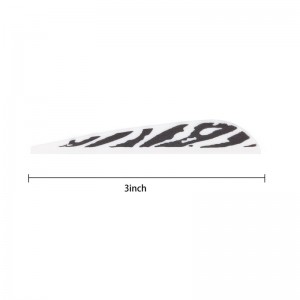 Elongarrow 3インチDIY矢印用のゴム製のベーン